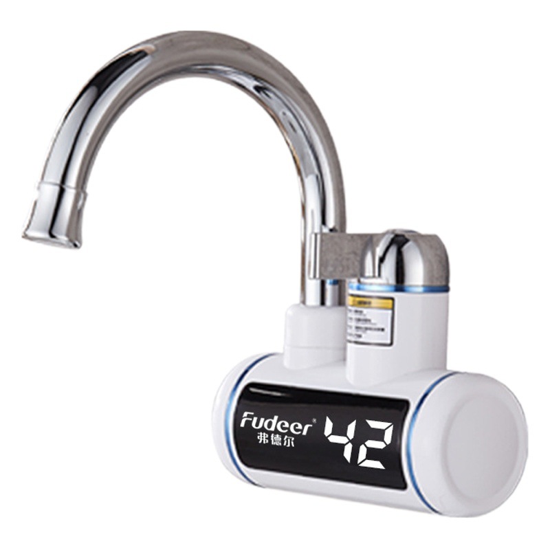 Wholesale side water inlet digital display instant electric faucet kitchen toilet installation-free connection heating kitchen treasure