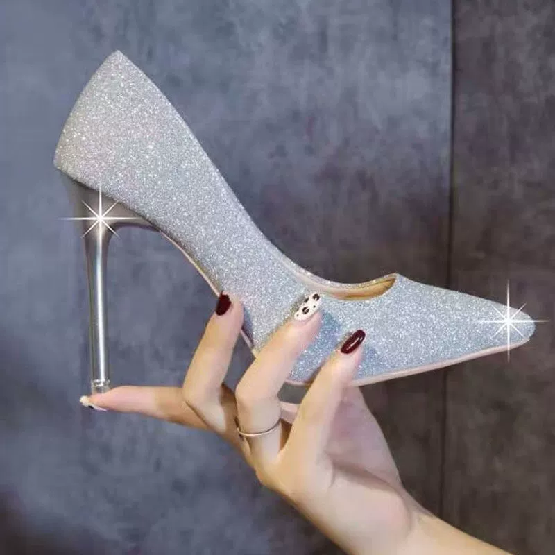 33-43 Женская обувь большого размера 41-43 Туфли на высоком каблуке красная французская хрустальная свадебная обувь свадебная обувь