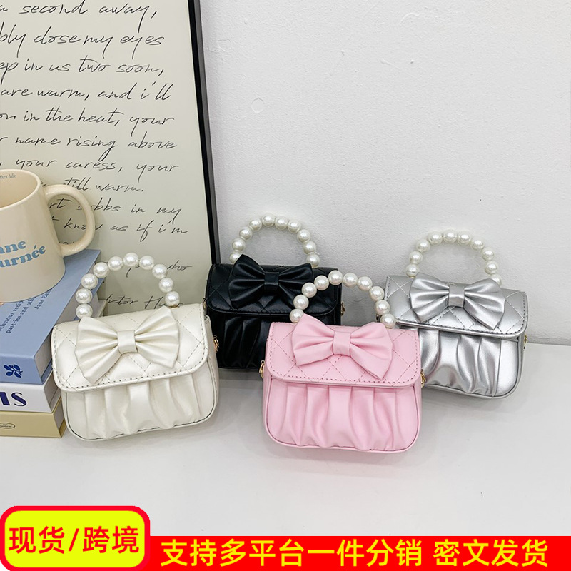 Bolsos de mano de princesa, nuevos tipos de arco de moda, bolsos de hombro para niñas, niños al aire libre, bolsos de hombro para niñas