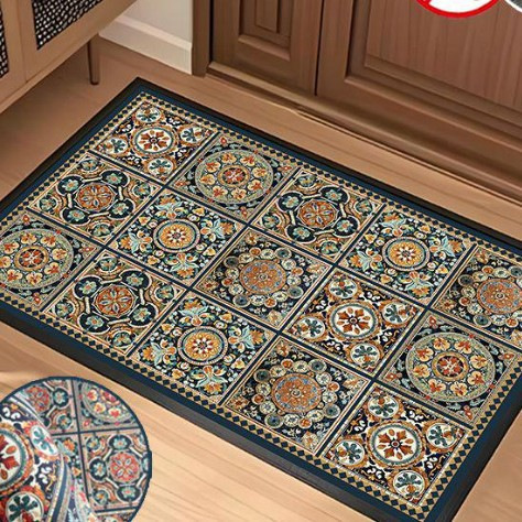 TEMU Amazon venta caliente transfronteriza tapete semicircular americano retro