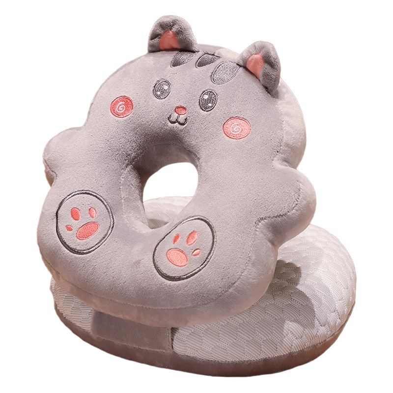 Almohada de Peluche para Siesta de Peluche de Cristal Ergonómico, Suave para Oficina y Descanso
