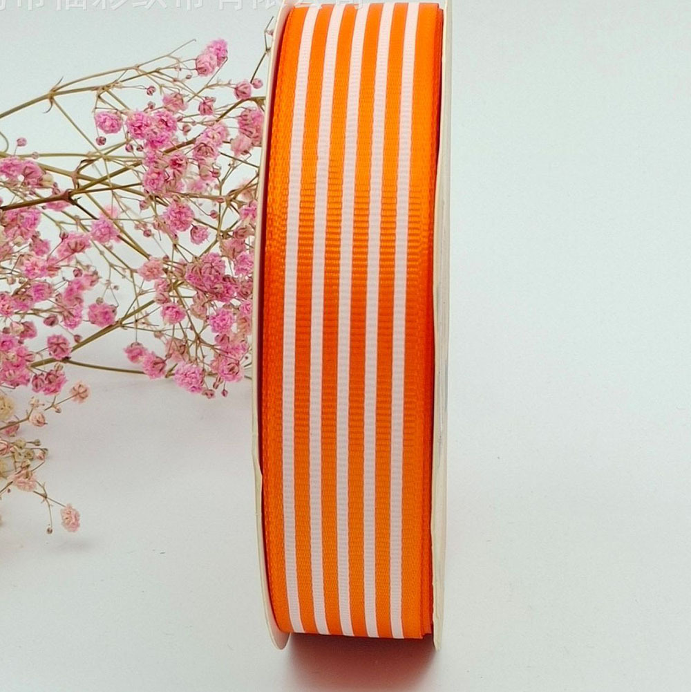 Suministro directo de fábrica 2,5 cm hilo cinta raya impresión cinta hornear caja de regalo embalaje Ropa Accesorios cinta