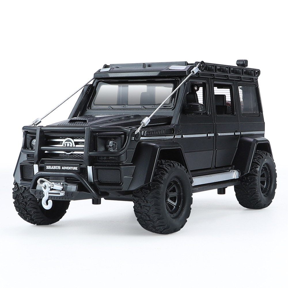 Modelo a escala 1:24 del Mercedes-Benz G550 de aleación, con sonido y luz, accesorios para coches, decoración para tiendas, adorno para el hogar.