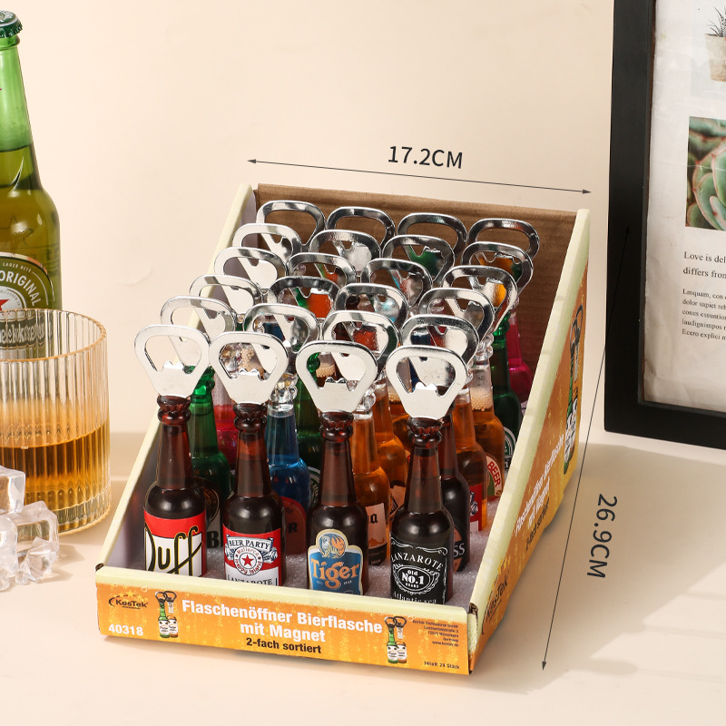 Abrebotellas de cerveza de celebridades de Internet, imanes para refrigeradores de moda personalizados, mini destornillador de cerveza al por mayor