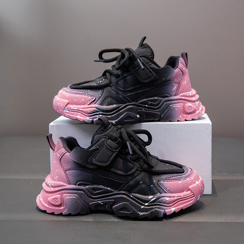 Children's Shoes Spring and Autumn New Arrival Kids Leather Surface Sports Shoes for Big Kids Girls and Boys Fashion Dad Shoes