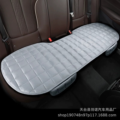 Seat cushion, seat cover: Cushion Winter Plush Car Interior - gray-rear-long-cushion