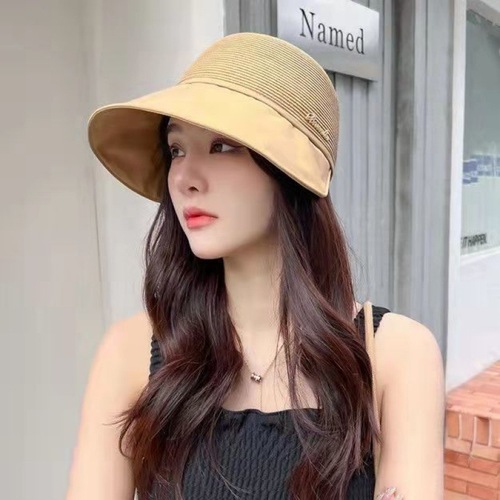  Fashionable Summer Women's Summer Sun Shade Duck Tongue Versatile Anti-UV Large Brim Sun Hat Trendy Wholesale