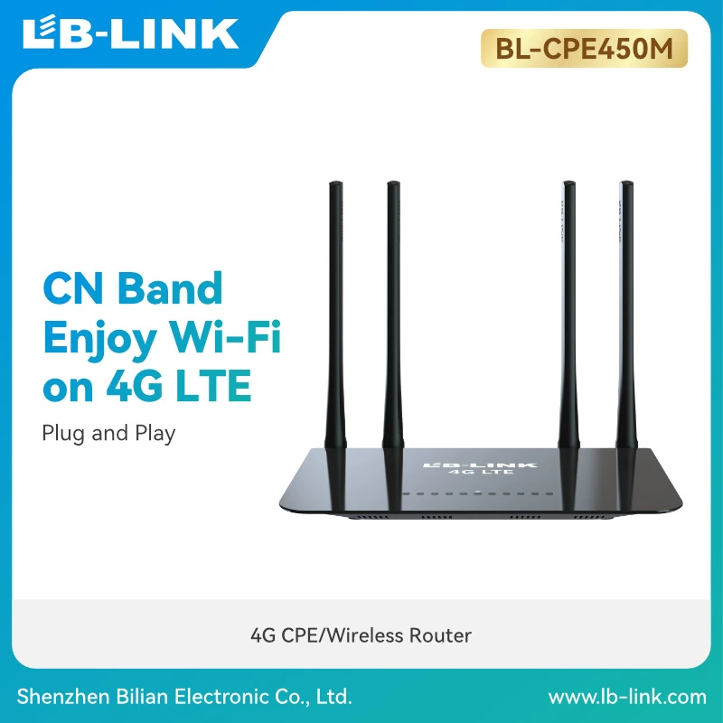 4G маршрутизатор WiFi, беспроводной CPE, WiFi6, вставленная SIM-карта LTE, маршрутизатор 4G BL-CPE450M