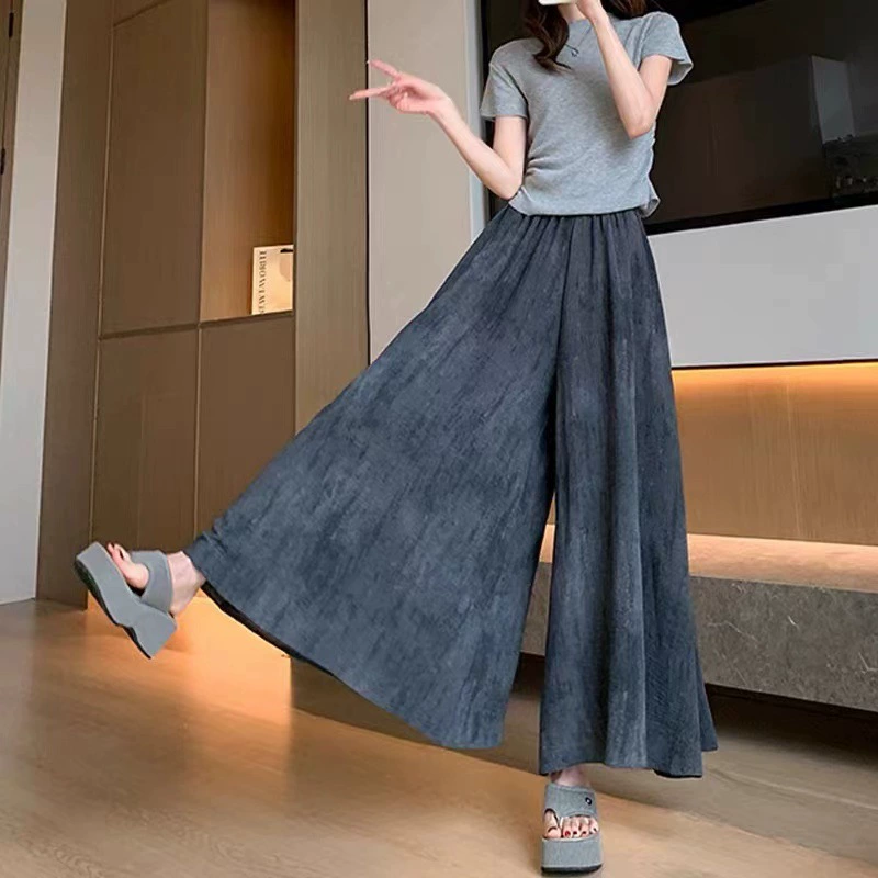 Douyin popular tie-dye skirt-pants plus size 80-280 jin, skirt-pants for women, summer thin, drape, Yamamoto-style pants-skirt