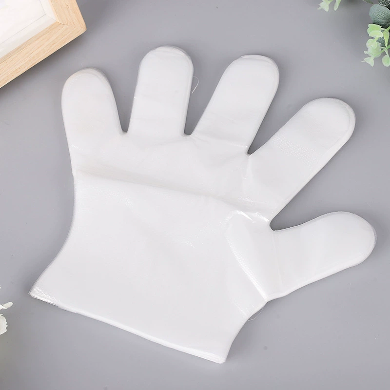 Disposable plastic handheld waterproof non-slip gloves