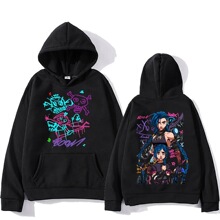 Arcane Jinx Hoodies Man Women Harajuku Clothing Hot Anime Ar