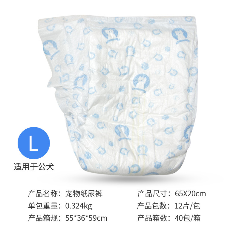 OPP male dog pants blue L