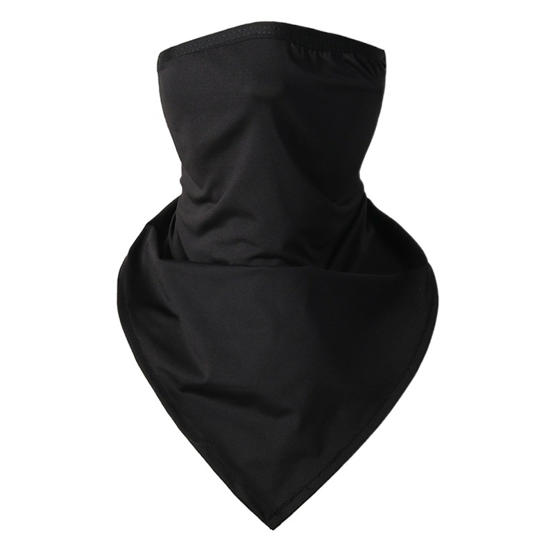 Hielo de verano de seda oreja-Colgante triángulo bufanda máscara de secado rápido transpirable al aire libre de protección solar bufanda multifuncional bufanda mágica