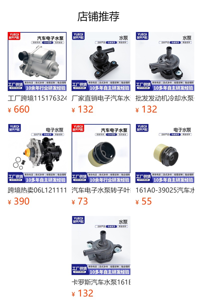 11517597715 1151-7597-71 11517602125 Automotive Electronic Water Pump Auxiliary Pump