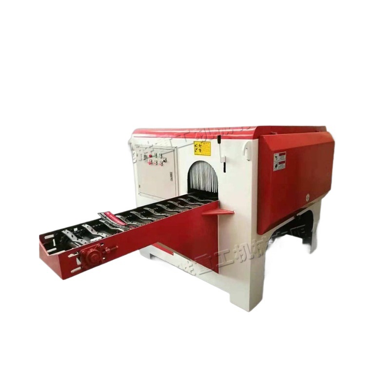 Sierra cuadrada de madera redonda automática superior e inferior de doble eje de sierra multihoja superior e inferior tipo rodillo de madera redonda sierra de hoja dividida