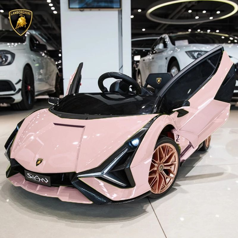 Large Lamborghini Children's Electric Car Toy Vehicle, Rideable for Kids, Baby Swing Remote Control Car