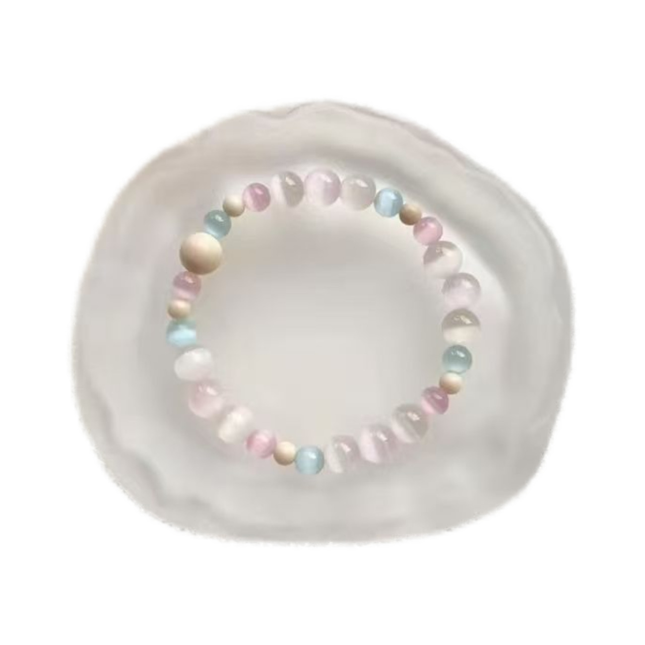 2025热卖正宗超仙天然猫眼石手串小众草莓晶设计星月菩提气质甜美