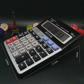 正品博数语音计算器BT-568多功能计算机12位财务办公机子批发包邮