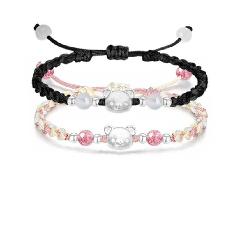New Rilakkuma Bracelet, Hand-Woven Bracelet for Couples, Students and Children, Birthday Gift for Best Friend and Girlfriend New Rilakkuma Bracelet, Hand-Woven Bracelet for Couples, Students and Children, Birthday Gift for Best Friend and Girlfriend