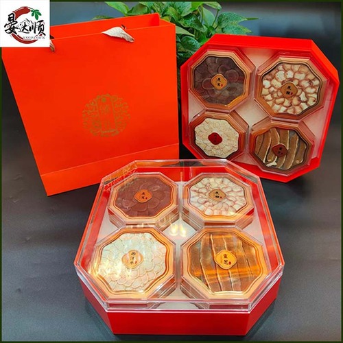 Four Treasures Gift Box American Ginseng Slices Deer Antler Slices Deer Whip Slices Ganoderma Slices Set New Year’s Fair Sale Holiday Gift Wholesale