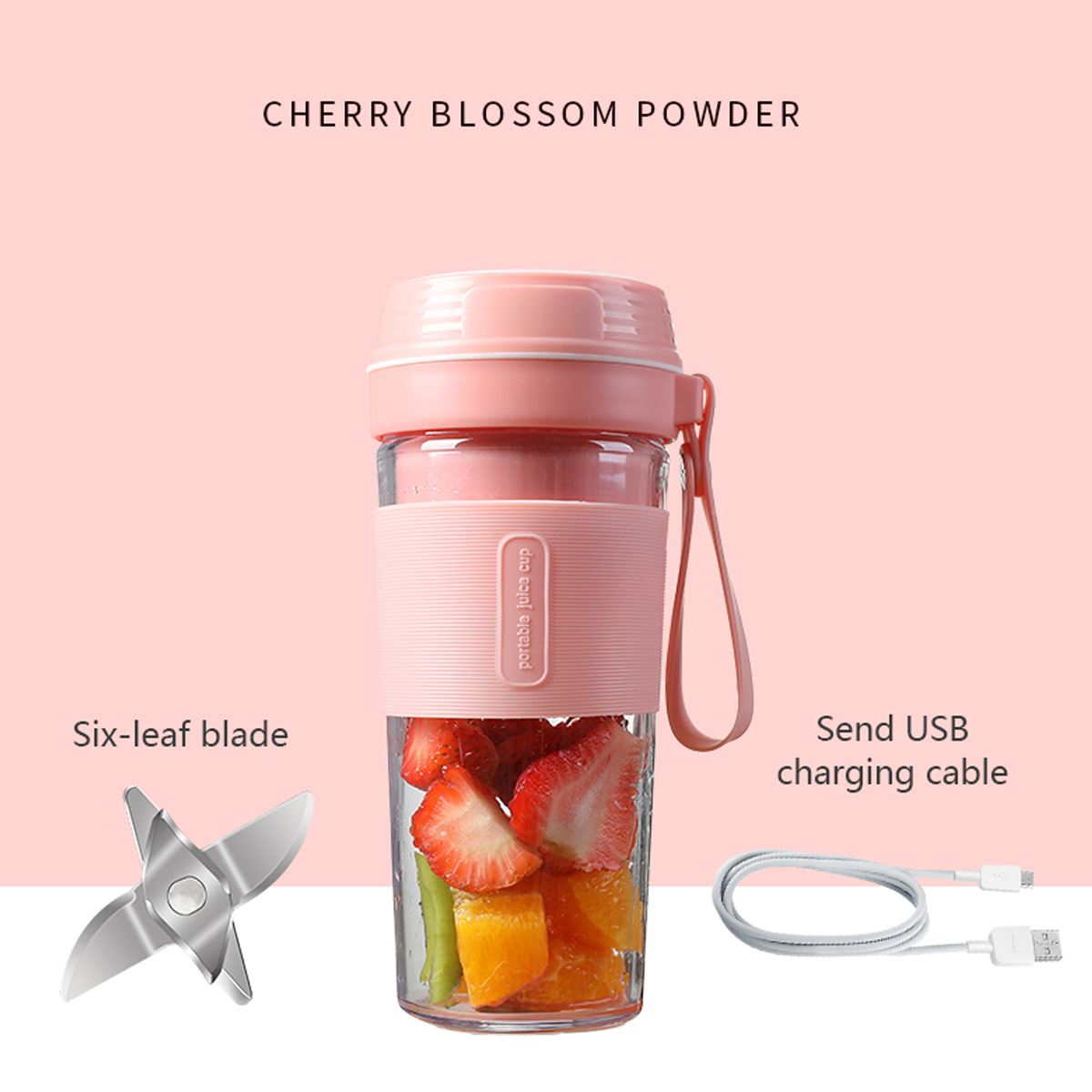 Mini exprimidor de jugo inalámbrico máquina de jugo doméstica mini pequeña máquina de cocina eléctrica portátil para estudiantes jugo frito