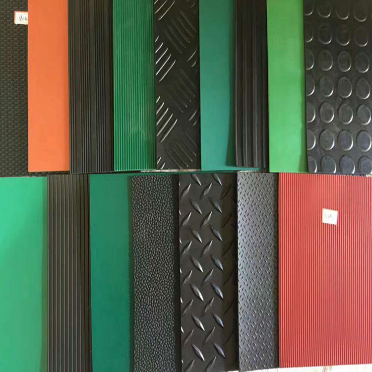批发防滑橡胶板条防水耐磨纹圆扣纹柳叶纹减震垫工业用花纹橡胶垫