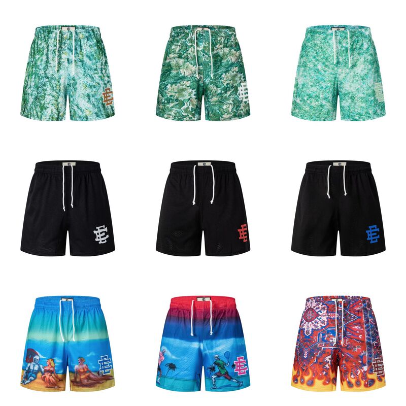 2026 Cross-Border Foreign Trade Eric Emanuel European and American Trendy Brand Mesh Pants American-Style Shorts Breathable Basketball Sports Pants for Men