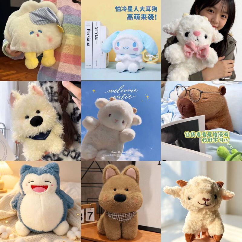 Wholesale 8inch Plush Toys 25cm Claw Machine Dolls Cute Plushies Birthday Gifts Wedding Throw Dolls
