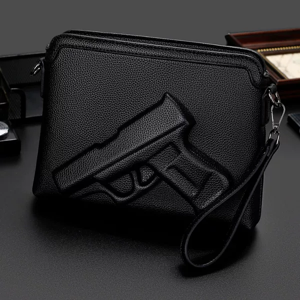 European and American style men's crossbody bag, large capacity handbag, casual and unique shoulder bag, perfect for carrying essentials when going out