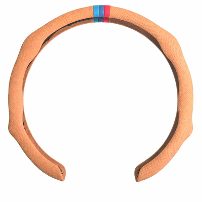 cassette steering wheel handle cover, Steering wheel cover - three-color-return-to-true-brown-38cm