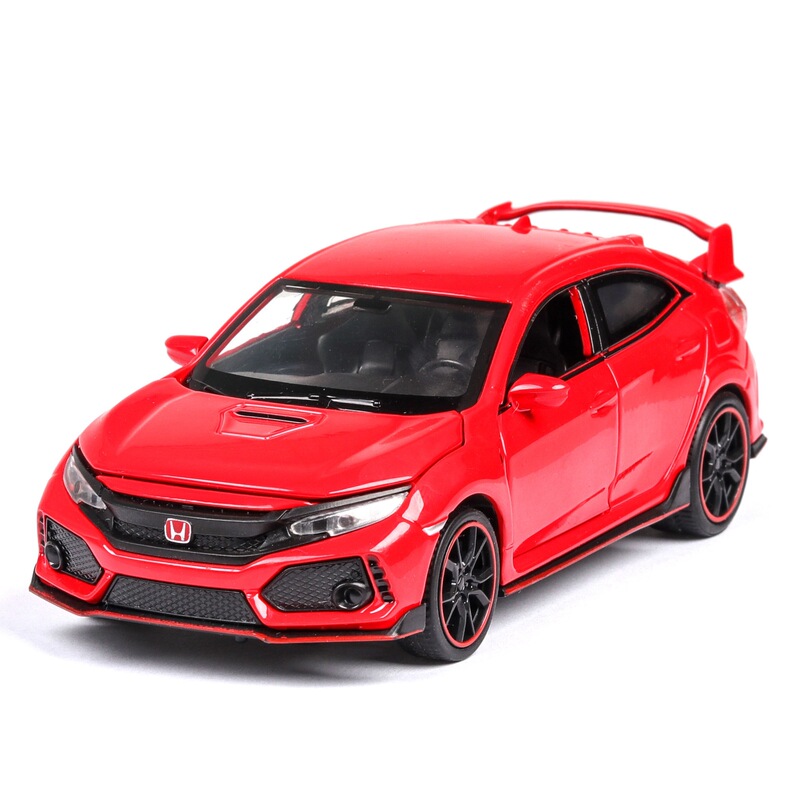 1 (Bulk) Civic Type R Alloy Car Model, Small Performance Car with Realistic Sound and Light, Pull-Back Vehicle 1 (Bulk) Civic Type R Alloy Car Model, Small Performance Car with Realistic Sound and Light, Pull-Back Vehicle