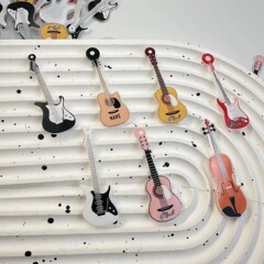 アクリル抗リアルミニギターヘッドドレス装飾ペンダントアクセサリーイヤリングペンダント手作りヘアピン diy 素材