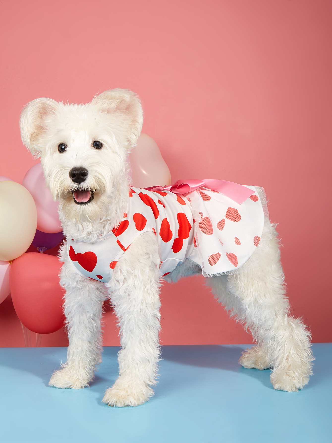 Cute Sweet Polyester Valentine's Day Heart Shape Pet Clothing display picture 4