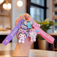 三丽欧钥匙扣挂件 可爱库洛米大耳狗美乐蒂书包挂饰电玩城小礼品