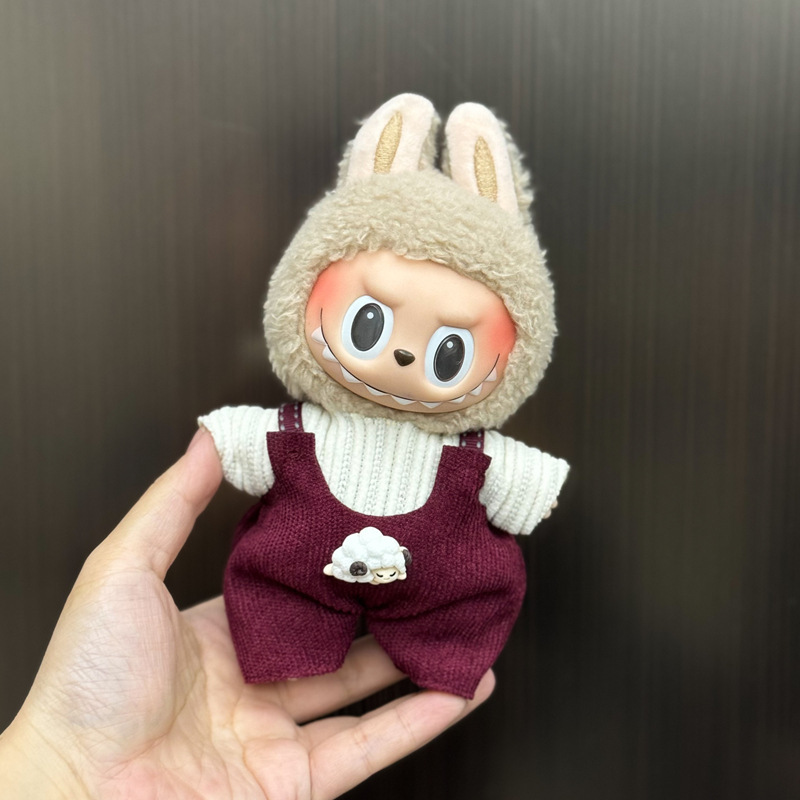 新しいかわいいシュガージェルフェイスラブブドレッシング帽子ペンダントぬいぐるみラブブ人形バッグペンダント|undefined