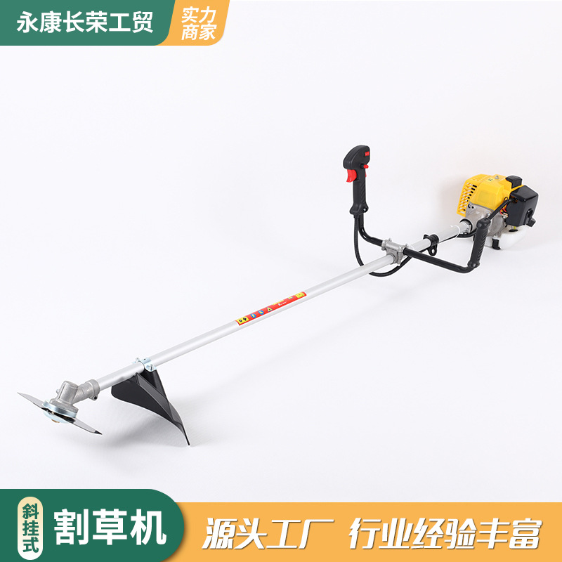 农林二冲程侧挂34汽油割草机开荒打草修边机斜挎式小松割草机安全