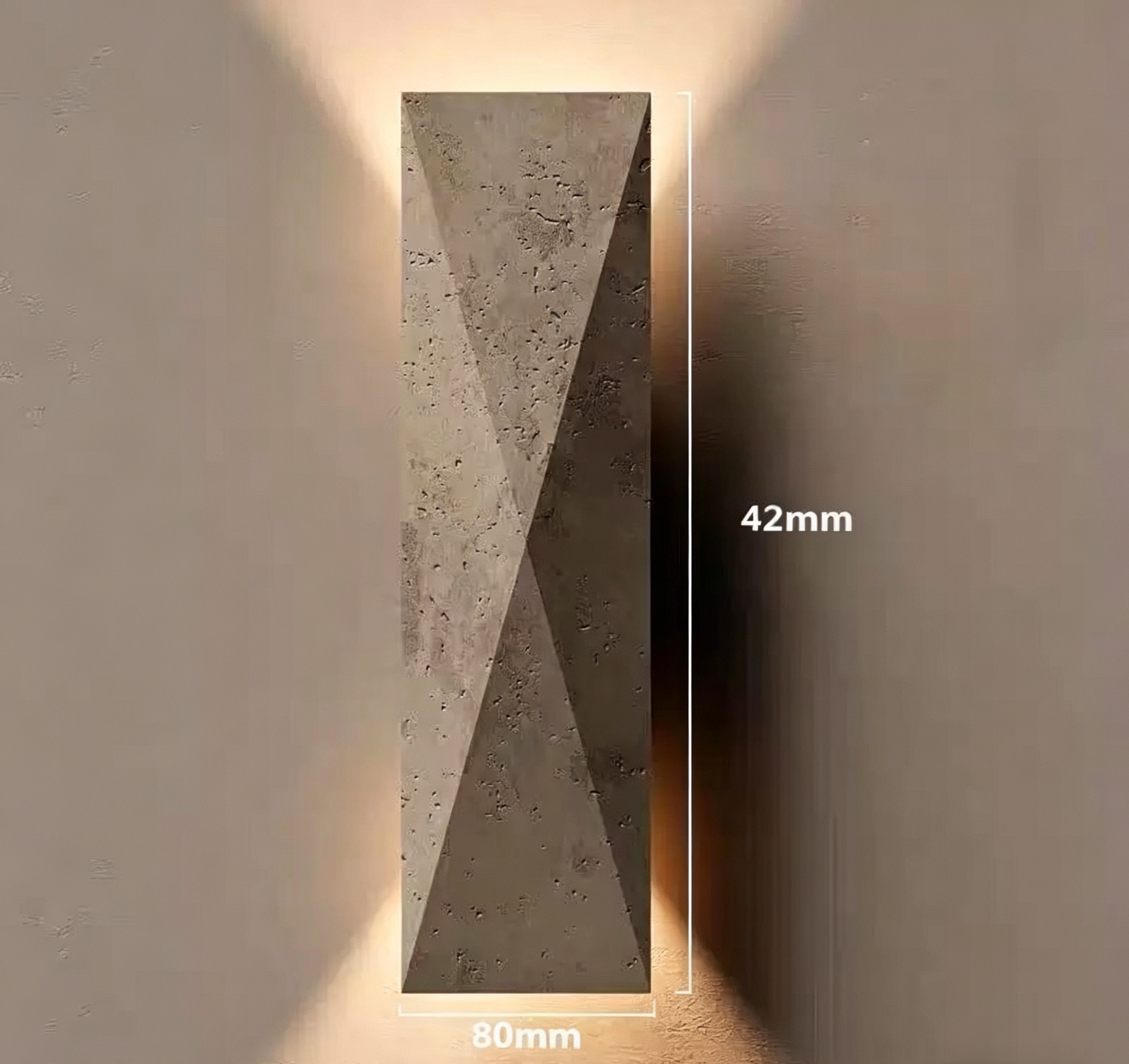 Lámpara de pared de piedra de la cueva de Huangxi, dormitorio, cabecera de la cama, hotel residencial, atmósfera interior, pasillo, control de iluminación avanzado