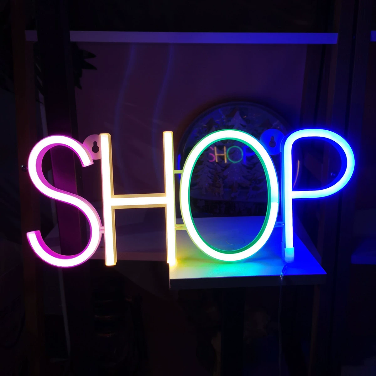 Неоновый подвесной фонарь LEDSHOP в форме, настенный, цветной, атмосферная подсветка для фестивалей, вечеринок, фоновое оформление бара и комнаты