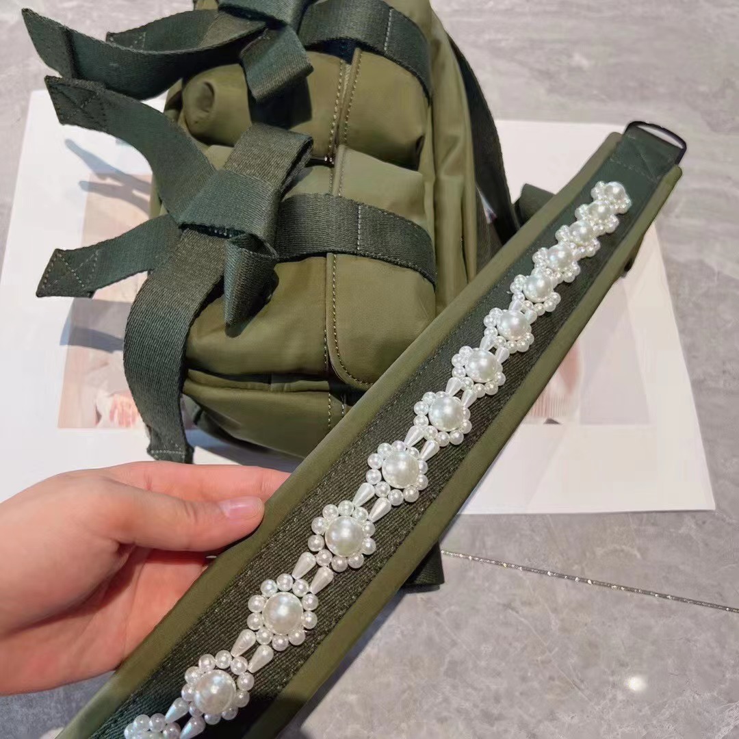 2023 Herbst Neue Casual Trendy Cool Süße Jubilee Würzig Mädchen Perle Bogen Einzigen Kreuz Schulter Tasche Multi Tasche Weibliche_voghion.com