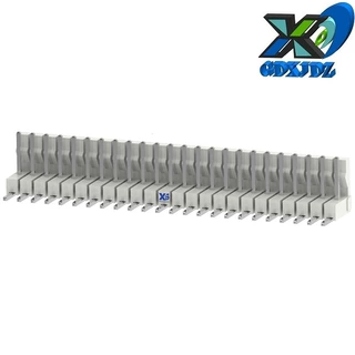 航空插头 卧式90° 线对板间距2.54间距连接器 刺破式插头24PIN