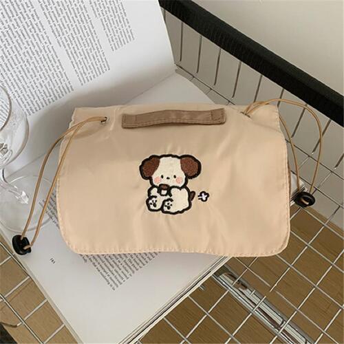 Original Milk Tea Dog Cartoon Cosmetic Bag Large Capacity High-Looking Mesh Removable Storage Bag Travel Toiletries Bag