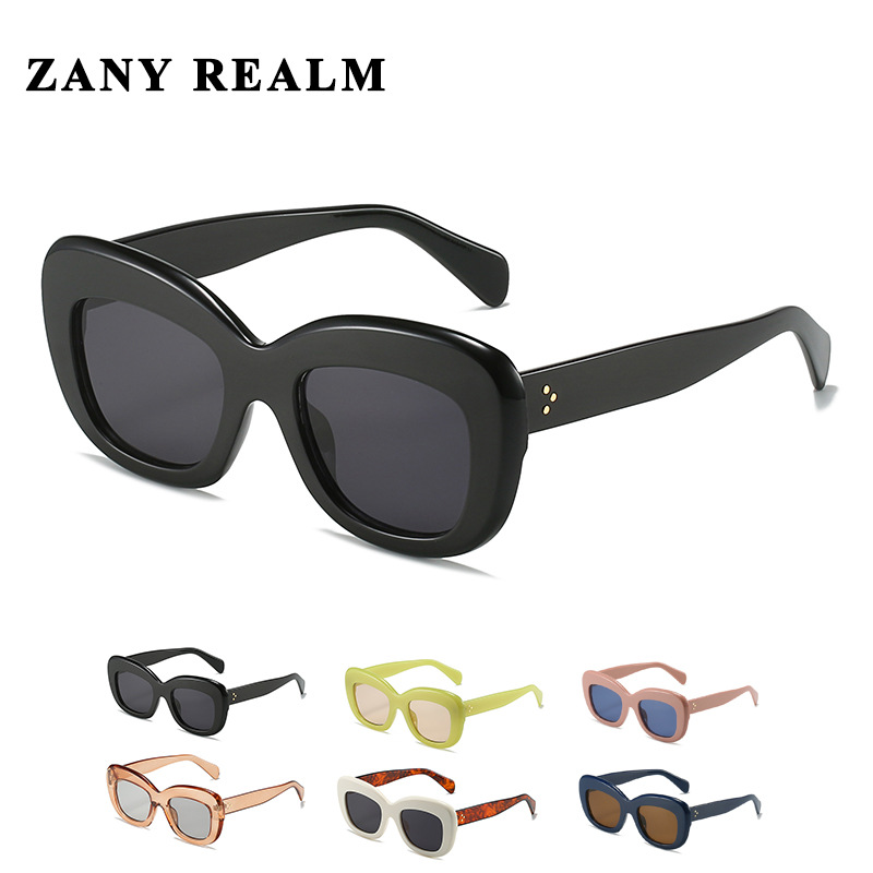 Nuevo retro de mediados de-antigua celebridad de Internet en vivo gafas de sol de ojo de gato arroz pasta de frijol de uñas en polvo gran marco chica caliente gafas de sol fabricante en stock