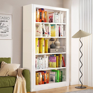 Thickened Steel Bookshelf Library Bookshelf Home Children's Living Room Floor-Standing Picture Book Rack Simple Bookcase Factory