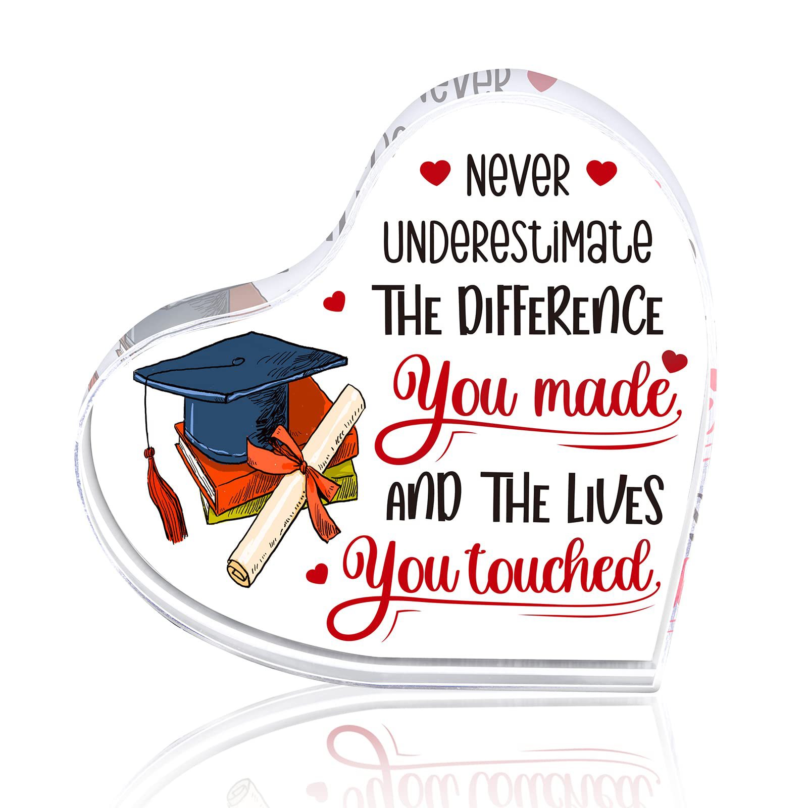 跨境亚克力制品爱心款给妈妈的摆件为妈妈雕刻拼图礼品桌装饰品