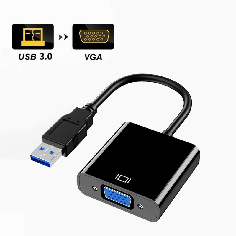 USB3.0 to VGA HD video conversion cable usb to vga projector adapter cable resolution 1080p