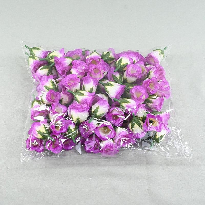 4 cm flores falsas flores coreanas pequeñas rosas pétalos de flores accesorios de boda hechos a mano