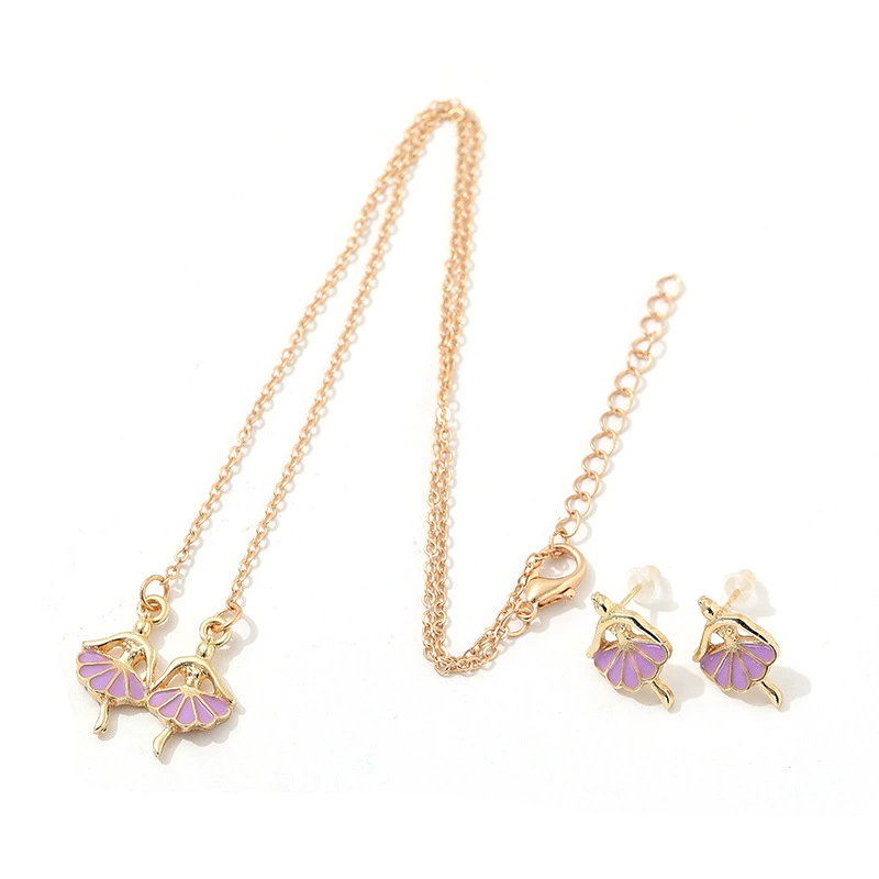 Set for princess, cute necklace and earrings, jewelry