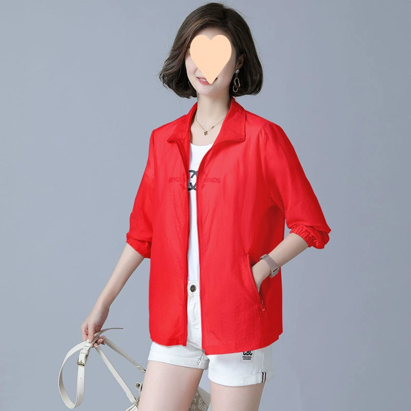 Плюс-сайз высококачественная женская летняя тонкая куртка с защитой от ультрафиолета 2025 года, дышащая одежда для защиты от солнца для активного отдыха.