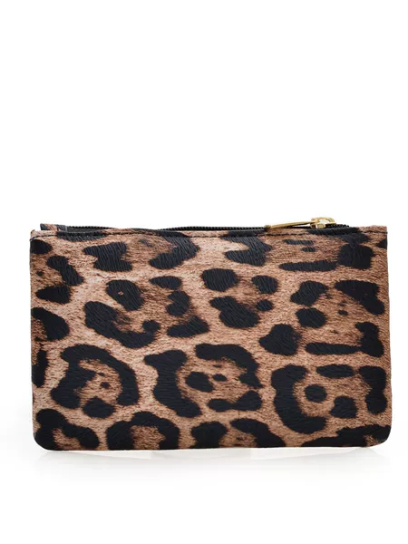 Cross-border short zipper simple ultra-thin coin purse men's and women's new lychee print leopard print ID card coin bag