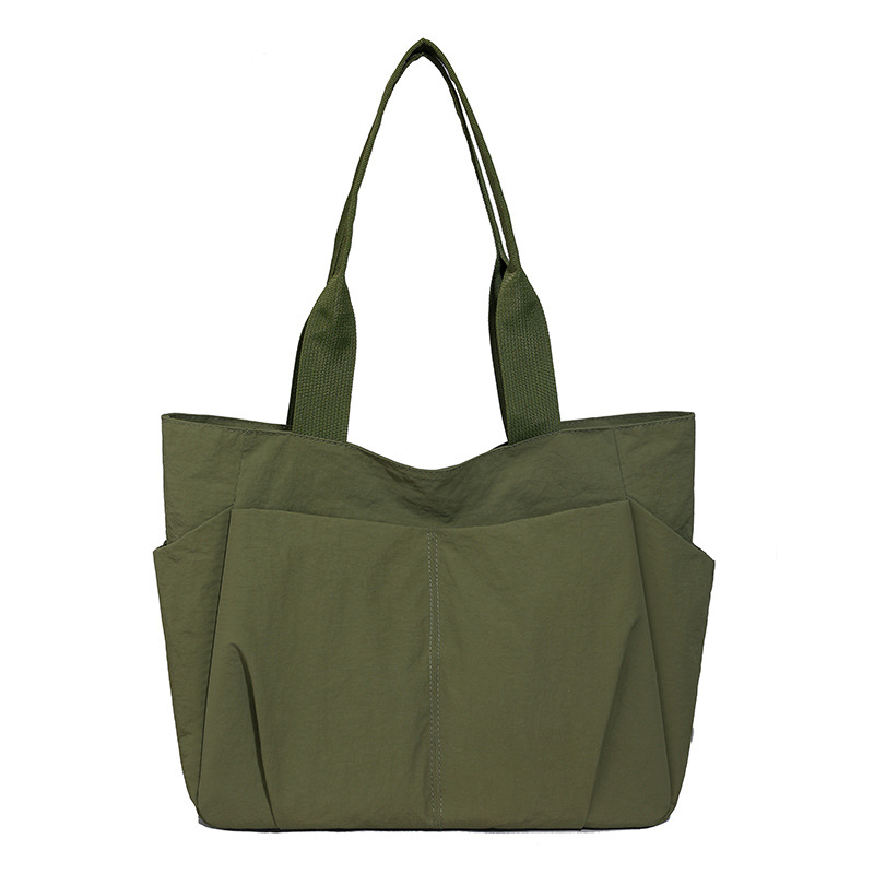 New Simple Versatile Large Capacity Shoulder Bag Lightweight Waterproof Nylon Japanese Style Commuter Tote Bag For Women - Thumbnail 8